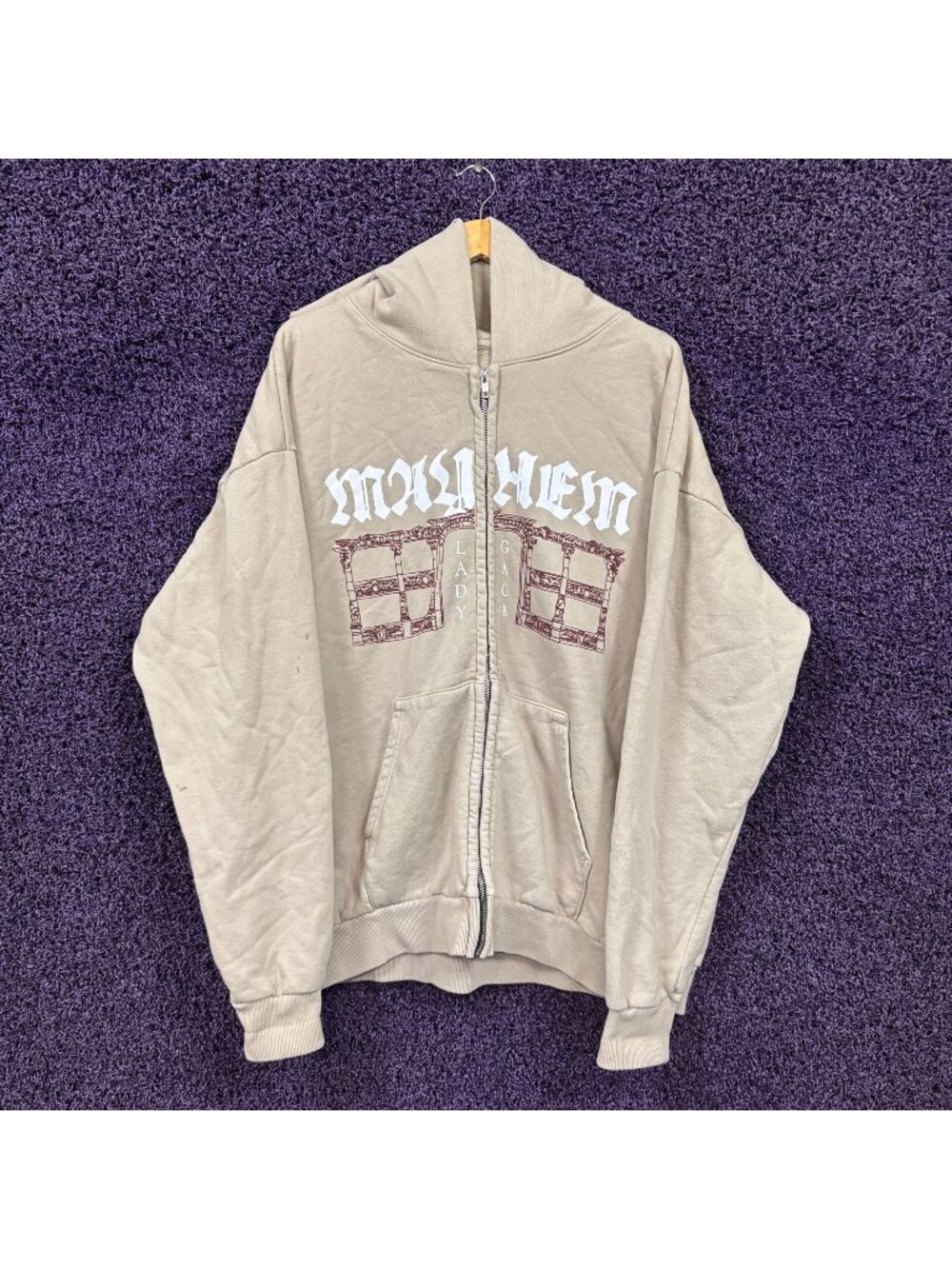 Lady Gaga Mayhem Tour Opera Zip-Up Hoodie Size XXL